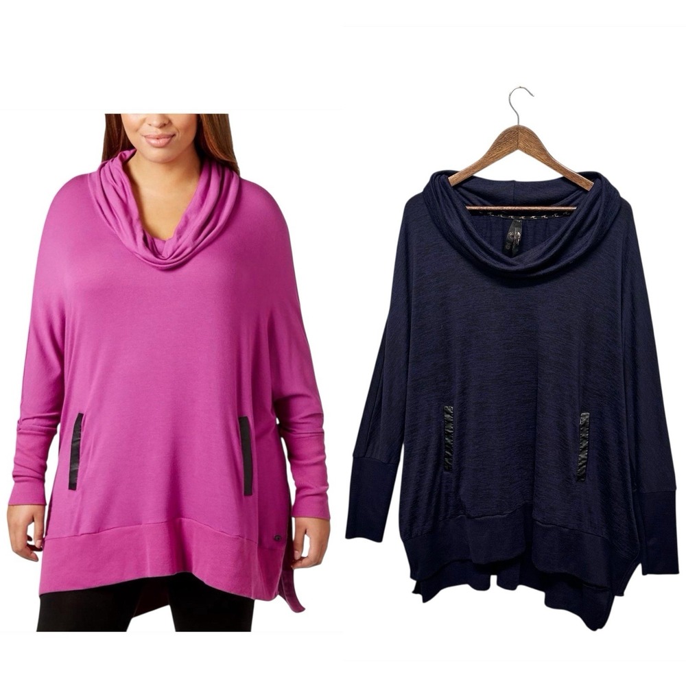 Melissa McCarthy Seven7 Sweatshirt Plus Size 1X‎ Tunic Oversized Knit Pullover